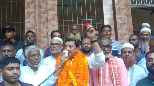বিষ্ণপুর ইউনিয়নে দলীয় নেতাকর্মী-জনতার ভালোবাসায় সিক্ত আজম খান